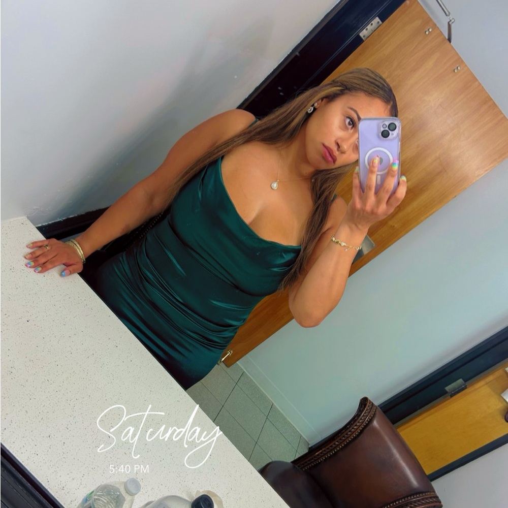 Worn as a bridesmaids dress